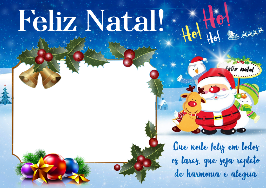 Moldura com Mensagem Natalina Moldura de Natal PNG - Digital Grátis