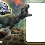 Jurassic World Moldura PNG