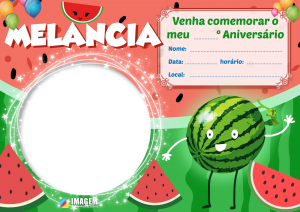 Convite de Aniversário para Editar com Montagem de Foto em PNG, Imagem  Legal