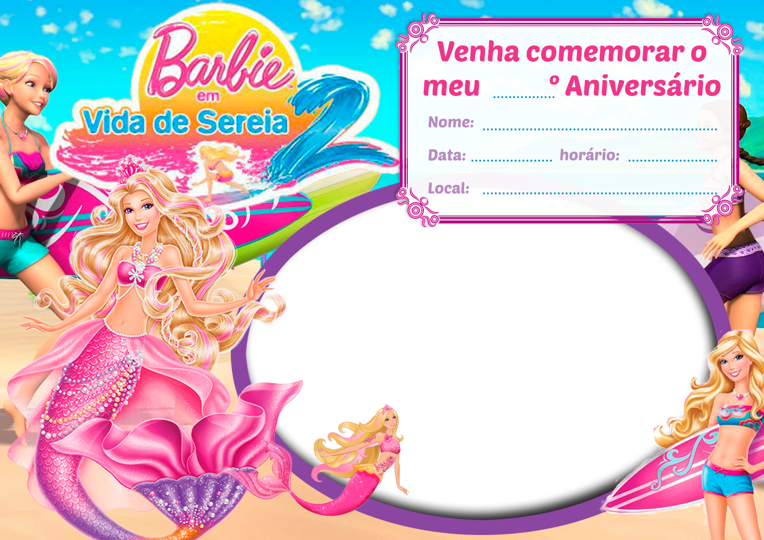 Fazer convite online convite digital Aniversário Barbie em 2023   Aniversário da barbie, Convite barbie, Convite de aniversário