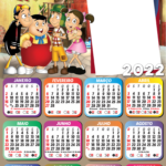 Calendário 2021 Luccas Neto e Giovanna PNG - Imagem Legal