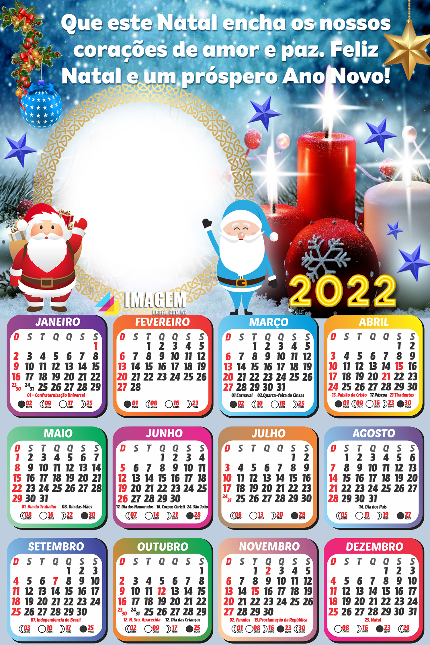 Moldura Calendário 2024 Feliz Natal Roblox PNG - Imagem Legal