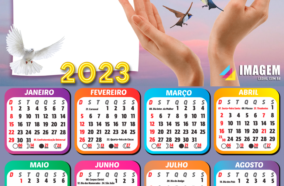 Calendário 2023 Yu-Gi-Oh Online para montar foto no calendário completo em  formato PNG, você mesmo pode fazer a …