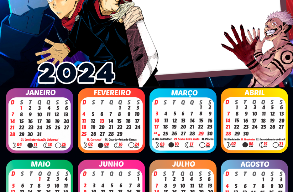 Calendário: Animes que serão lançados em 2024