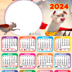 Moldura Calendário 2024 Jujutsu Kaisen PNG - Imagem Legal