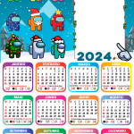 Moldura Calendário 2024 Feliz Natal Roblox PNG - Imagem Legal