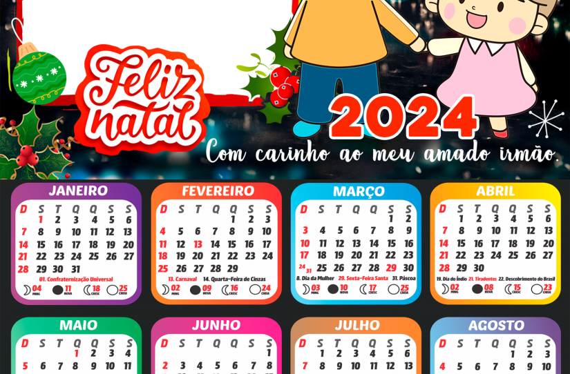 Moldura Calendário 2024 Feliz Natal Roblox PNG - Imagem Legal