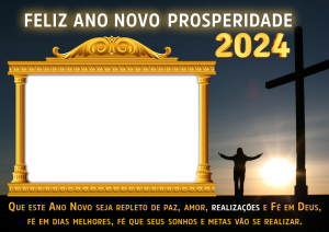 Moldura de Calendário 2023 Feliz Natal Cheio de Paz e Amor PNG para colagem  de foto no fundo transparente e impri…