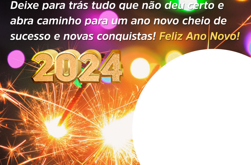 Moldura Frase De Ano Novo Novas Conquistas 2024 Png Imagem Legal 0277